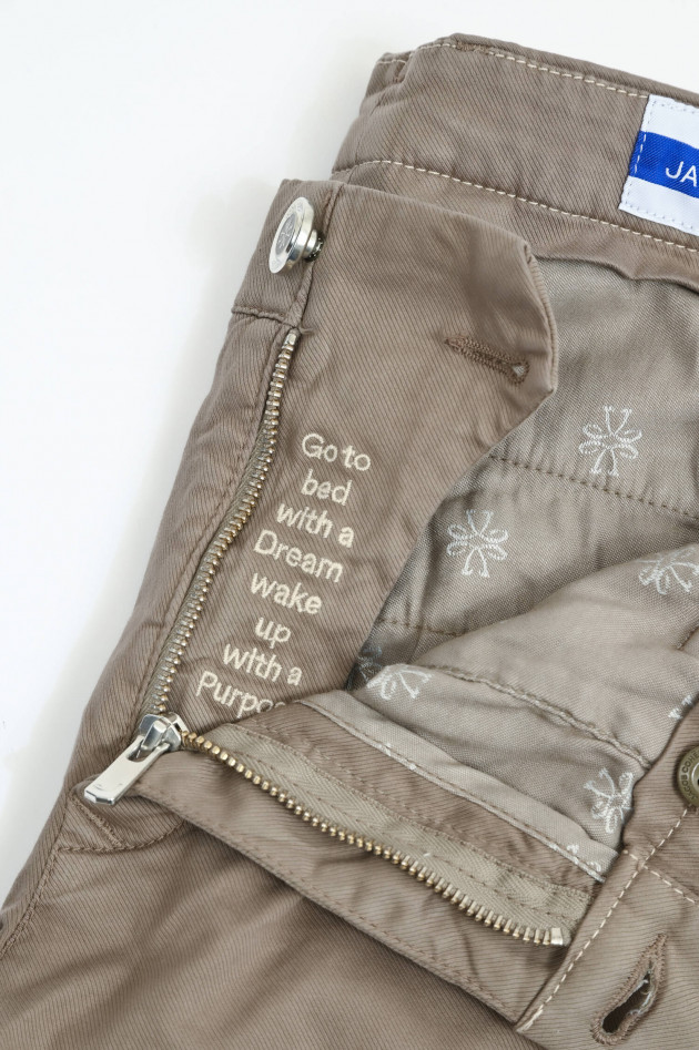 Jacob Cohën  Slim Fit Chino BOBBY in Elephant Grey