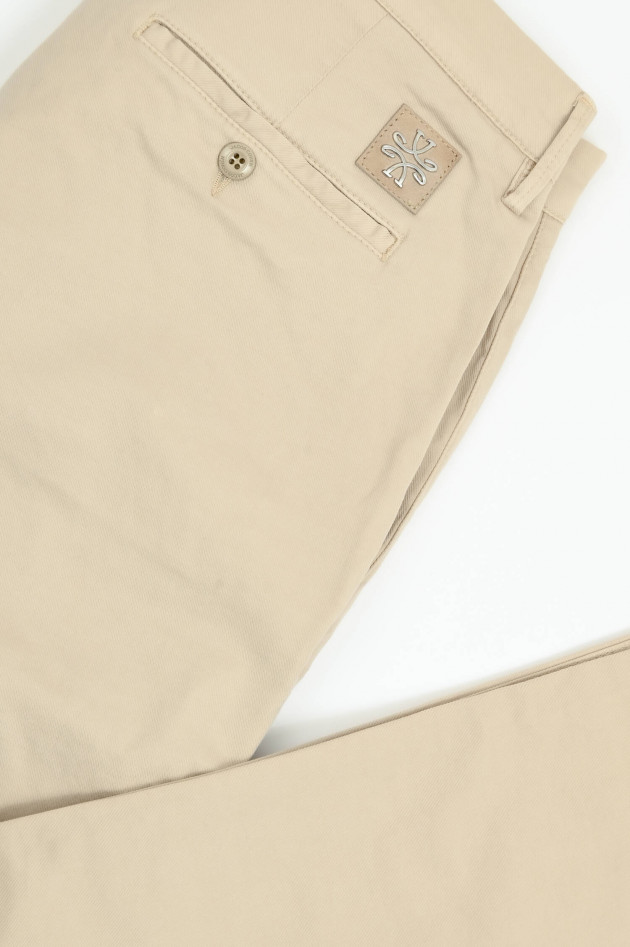 Jacob Cohën Strukturierte Slim Fit Chino BOBBY in Almond