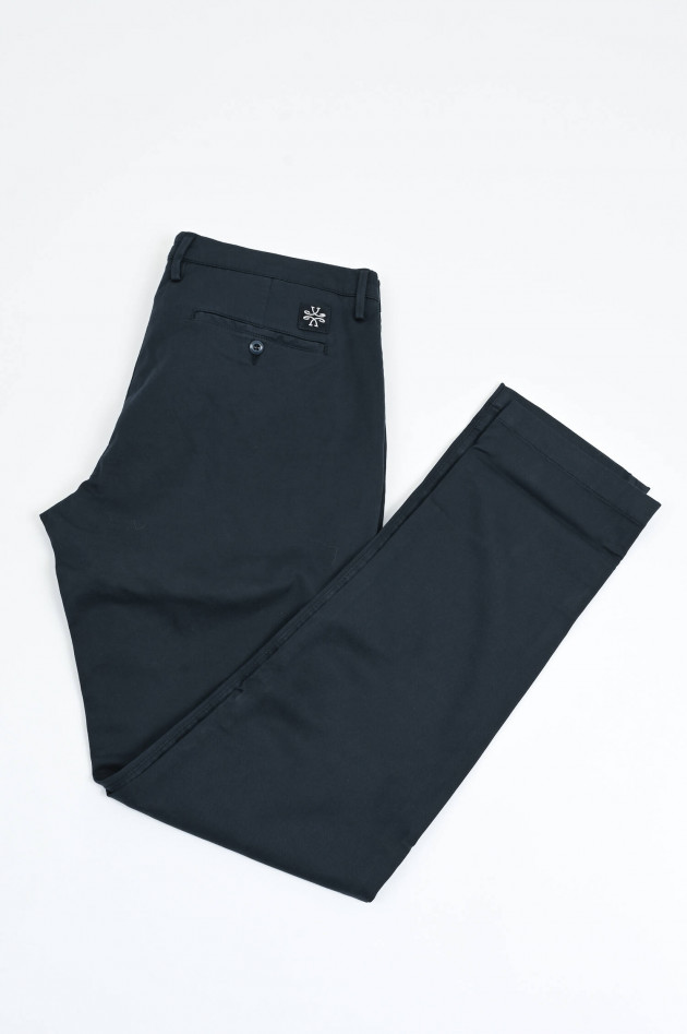 Jacob Cohën Strukturierte Slim Fit Chino BOBBY in Navy