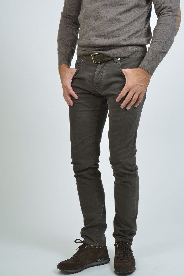 Jacob Cohën Jeans in 5-Pocket-Style in Braun