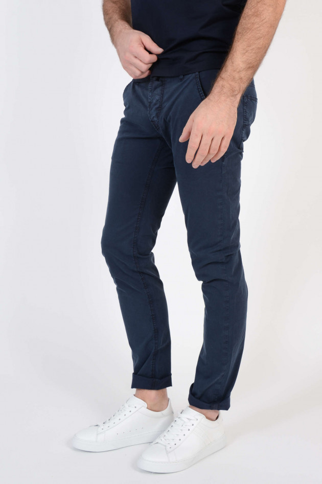 Jacob Cohën Hose aus Baumwollstretch in Navy