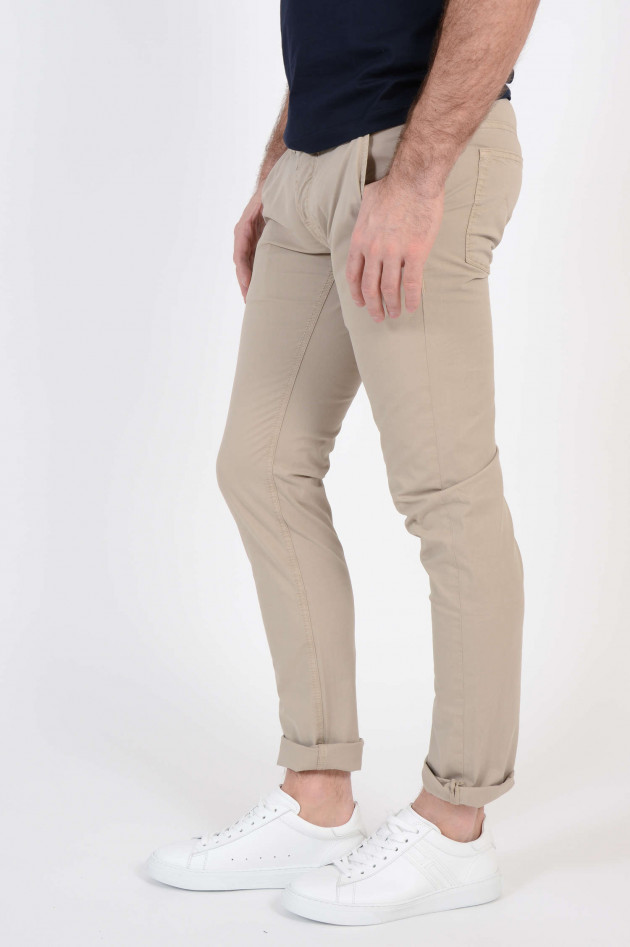 Jacob Cohën Baumwollhose in Beige