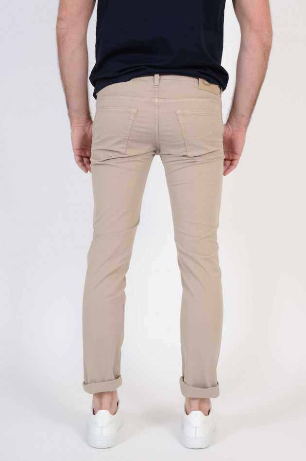 Jacob Cohën Baumwollhose in Beige