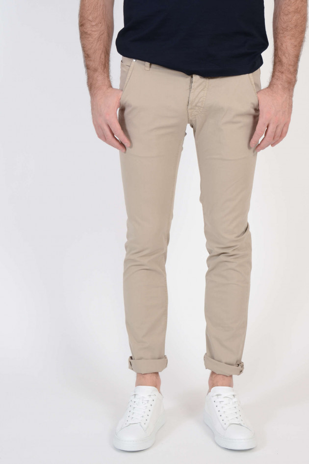 Jacob Cohën Baumwollhose in Beige