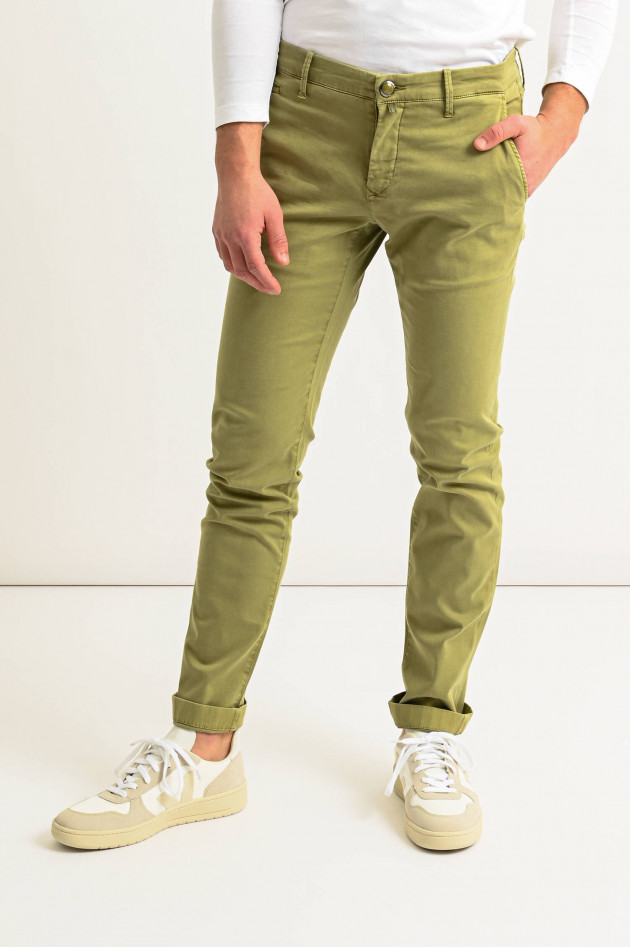 Jacob Cohën Leichte Chino BOBBY in Oliv