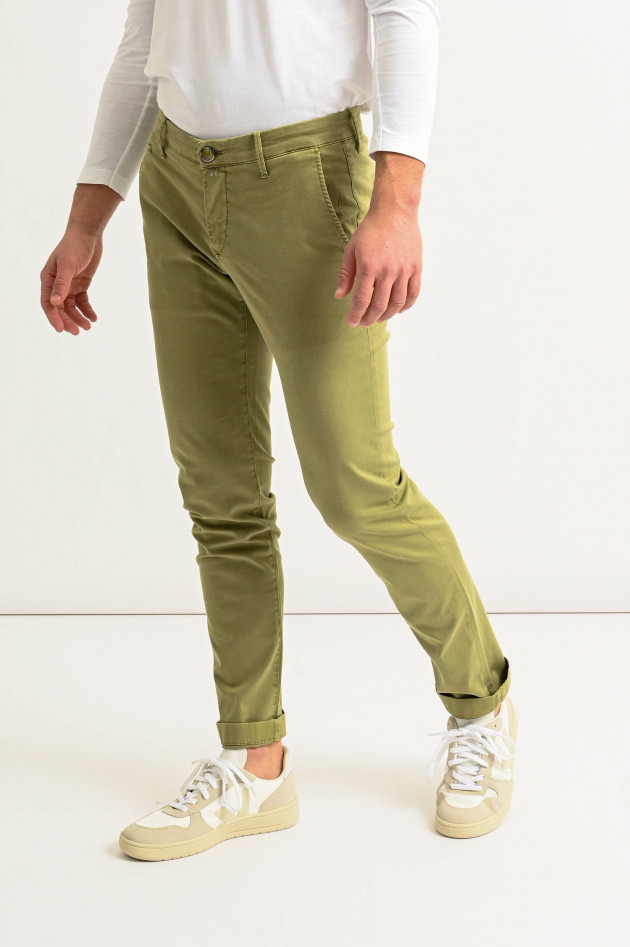 Jacob Cohën Leichte Chino BOBBY in Oliv