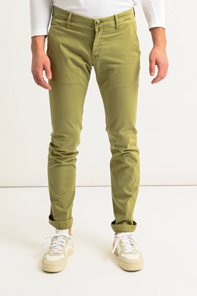 Jacob Cohën Leichte Chino BOBBY in Oliv