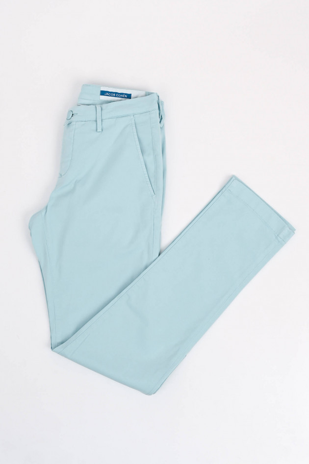 Jacob Cohën Slim Fit Chino Bobby in Hellblau