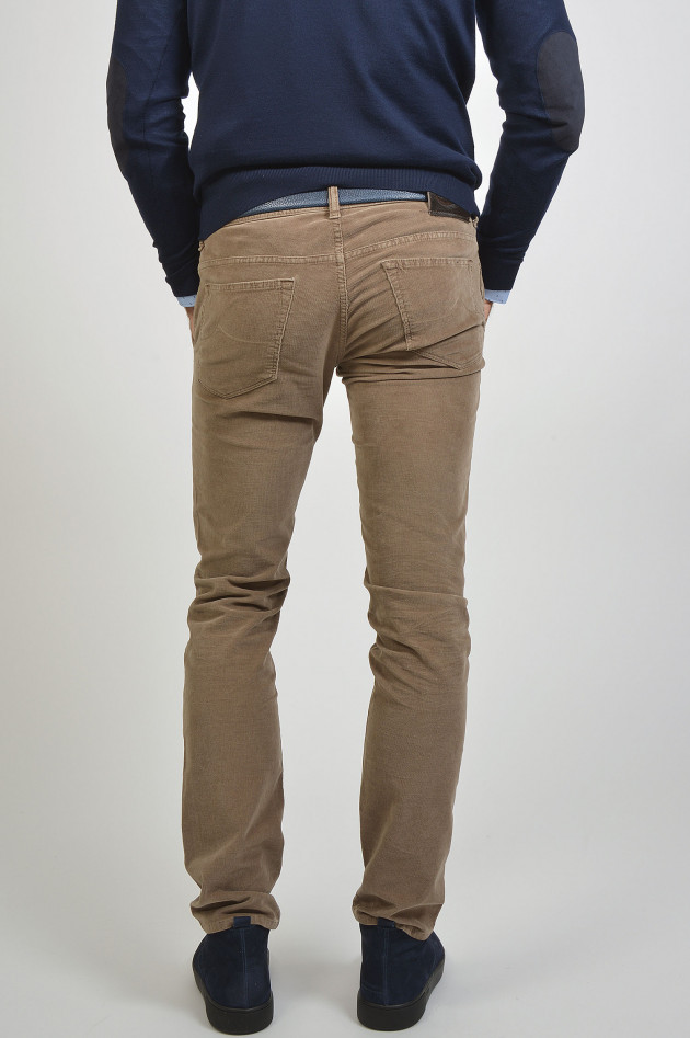 Jacob Cohën Cordhose in Beige