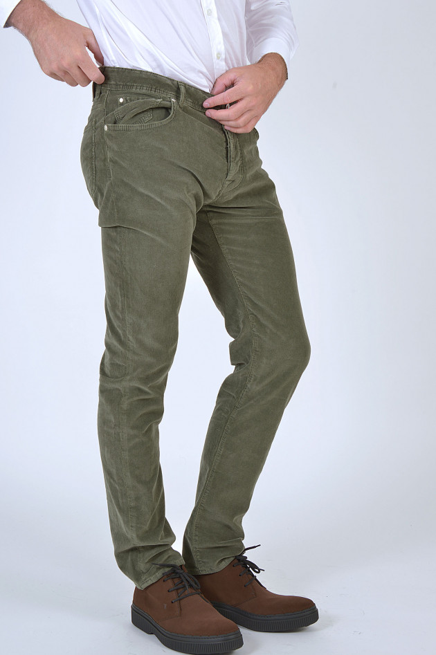 Jacob Cohën Cordhose in Oliv