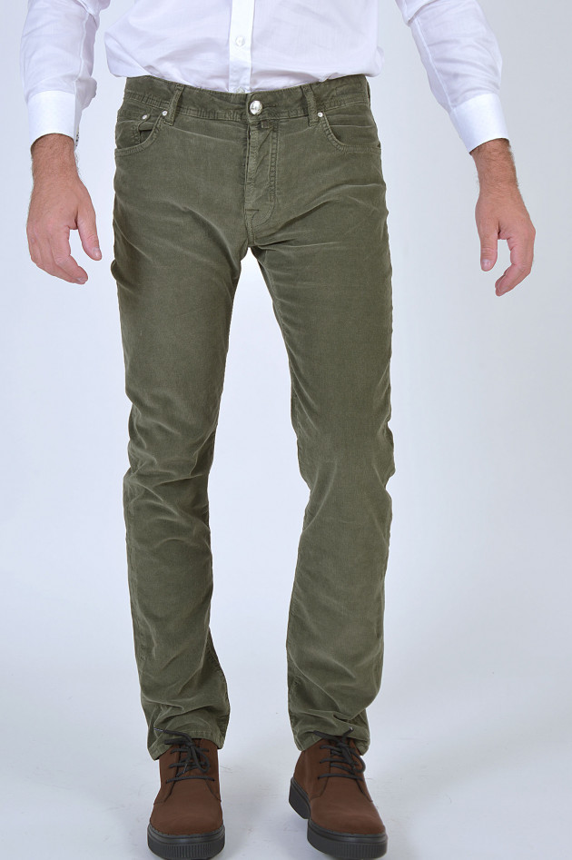 Jacob Cohën Cordhose in Oliv