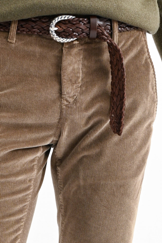 Jacob Cohën Cord Hose BOBBY in Taupe