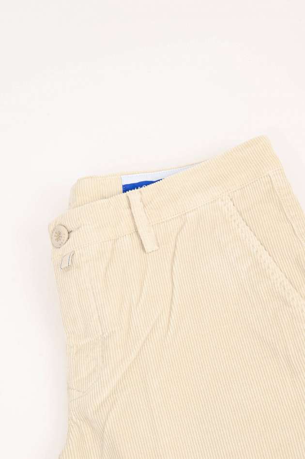 Jacob Cohën Chino aus Baumwoll-Cord in Creme