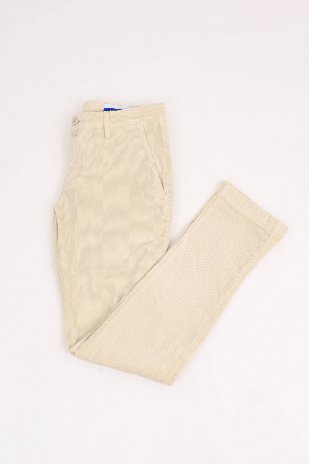 Jacob Cohën Chino aus Baumwoll-Cord in Creme