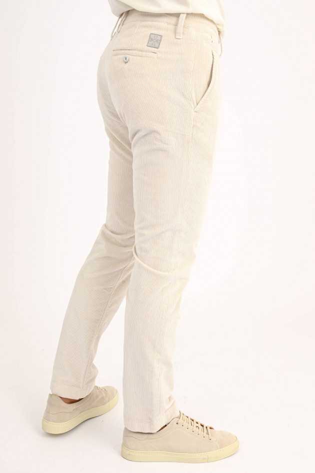 Jacob Cohën Chino aus Baumwoll-Cord in Creme