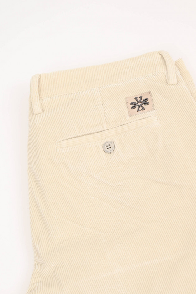 Jacob Cohën Chino aus Baumwoll-Cord in Creme