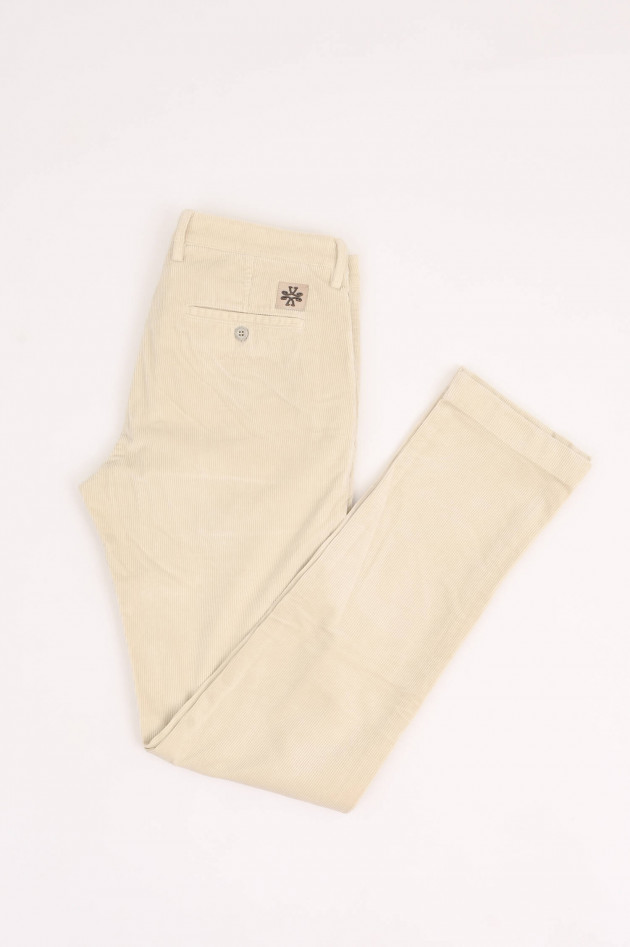 Jacob Cohën Chino aus Baumwoll-Cord in Creme