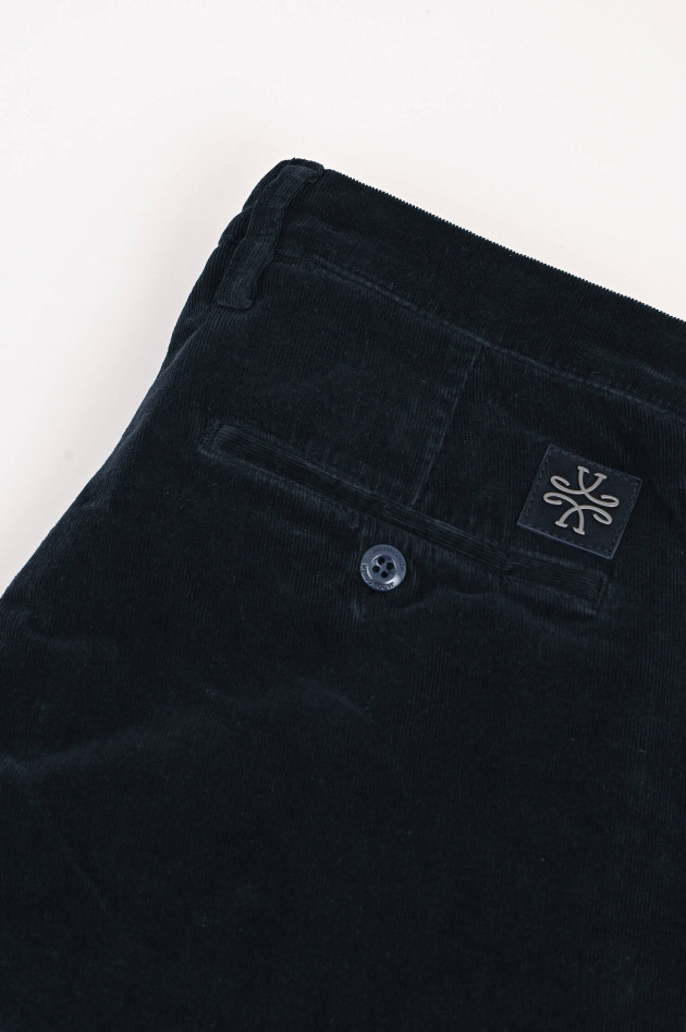 Jacob Cohën Hose BOBBY aus Baumwoll-Cord in Navy