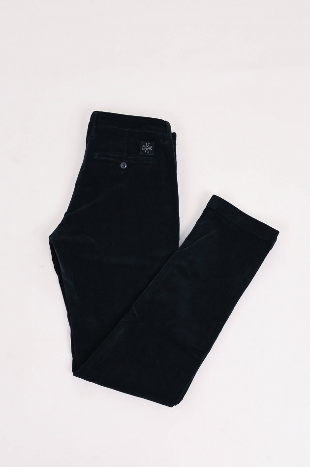 Jacob Cohën Hose BOBBY aus Baumwoll-Cord in Navy