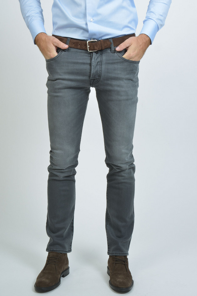 Jacob Cohën jeans in 5-Pocket-Style in Grau