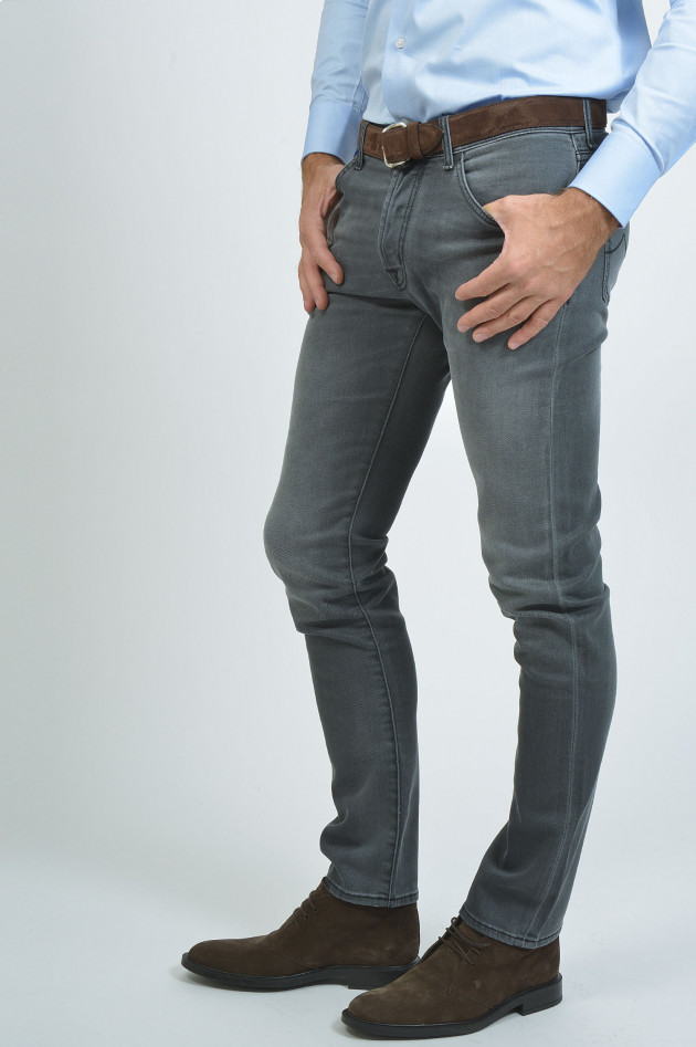 Jacob Cohën jeans in 5-Pocket-Style in Grau