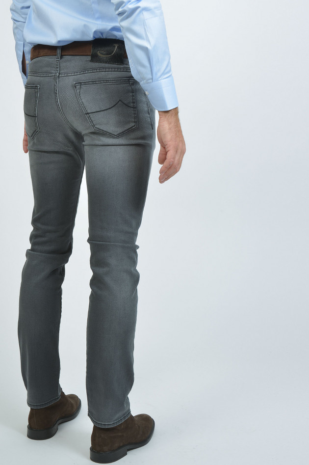 Jacob Cohën jeans in 5-Pocket-Style in Grau