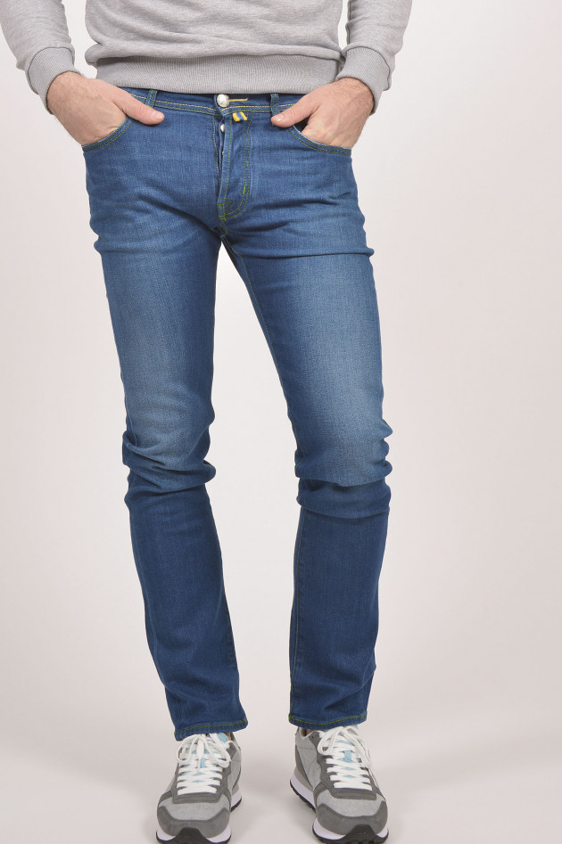 Jacob Cohën Jeans SLIM FIT in Mittelblau