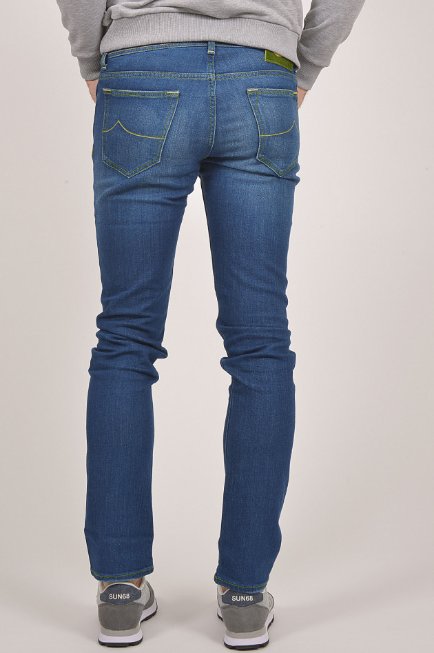 Jacob Cohën Jeans SLIM FIT in Mittelblau