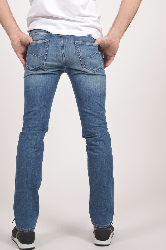 Jacob Cohën Jeans SLIM FIT in Mittelblau