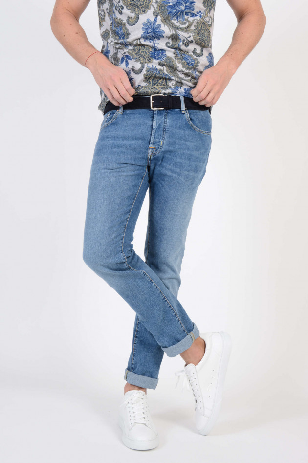 Jacob Cohën Jeans mit heller Waschung in Blau