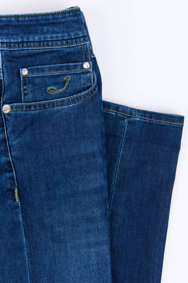 Jacob Cohën Jeans COMFORT FIT mit Jungel-Design in Blau