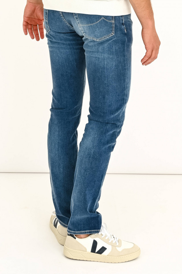 Jacob Cohën Klassische Jeans in Mittelblau