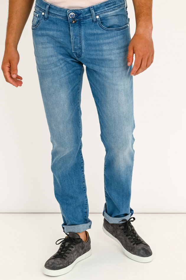 Jacob Cohën Klassische Jeans in Hellblau