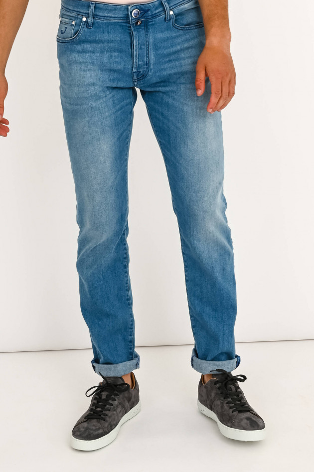 Jacob Cohën Klassische Jeans in Hellblau