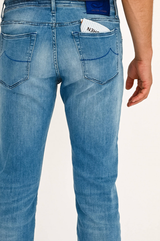 Jacob Cohën Klassische Jeans in Hellblau