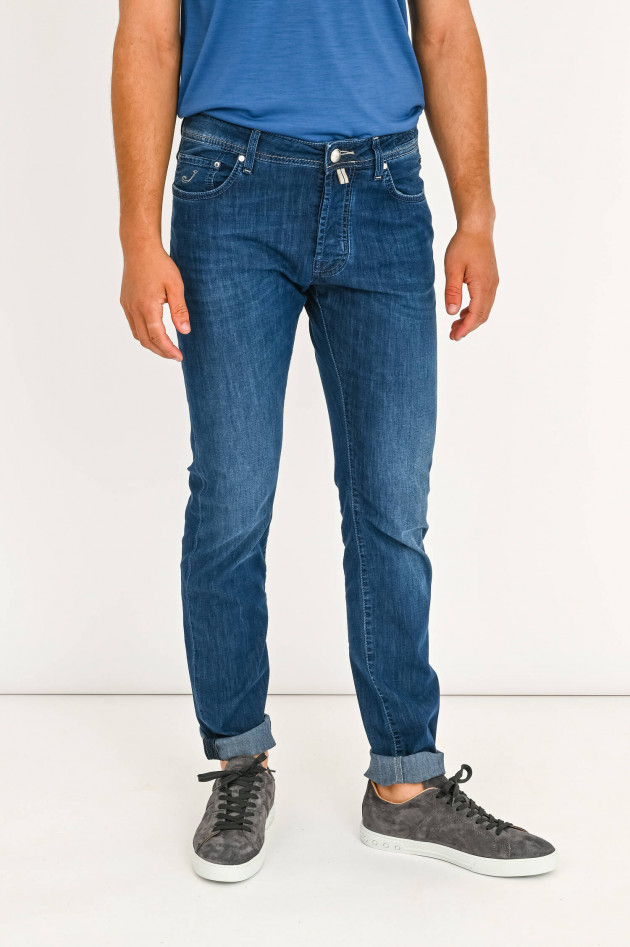 Jacob Cohën Leichte Jeans in Mittelblau