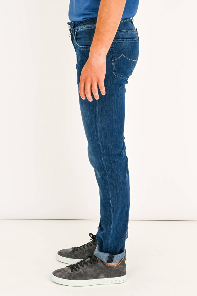 Jacob Cohën Leichte Jeans in Mittelblau