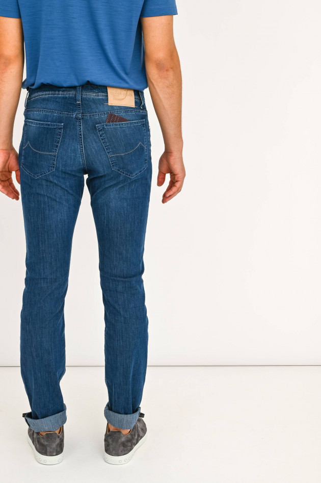 Jacob Cohën Leichte Jeans in Mittelblau