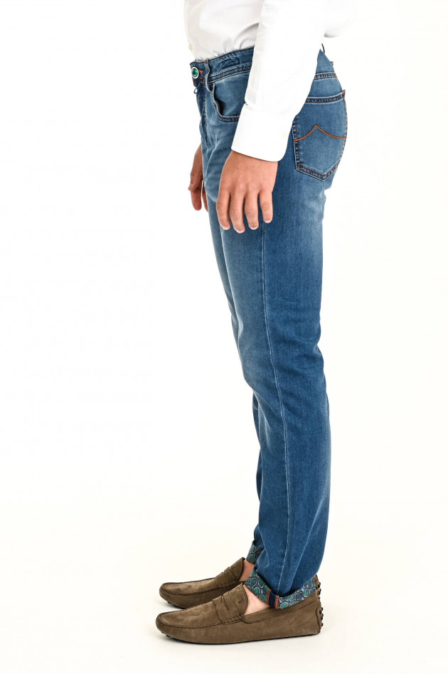 Jacob Cohën Leichte Jeans in Mittelblau