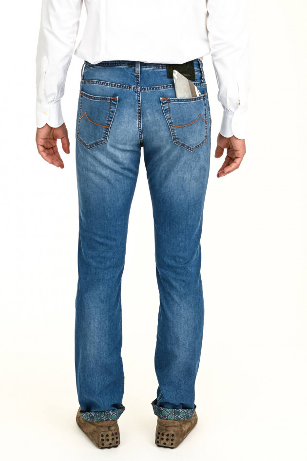 Jacob Cohën Leichte Jeans in Mittelblau