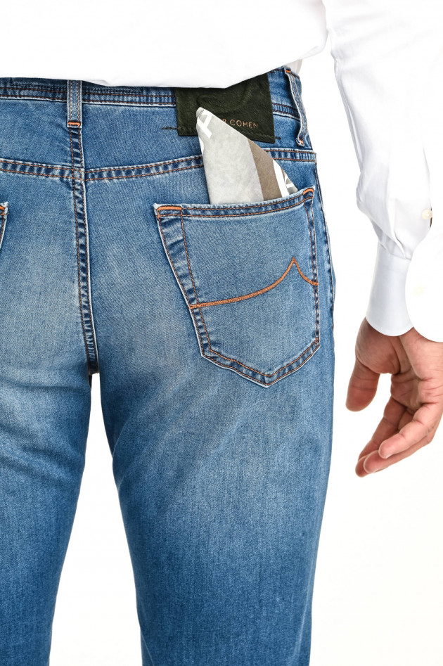 Jacob Cohën Leichte Jeans in Mittelblau