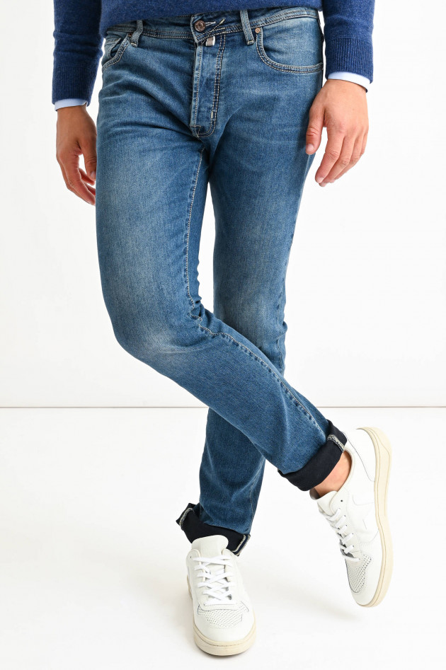 Jacob Cohën Jeans aus Baumwollstretch in Hellblau