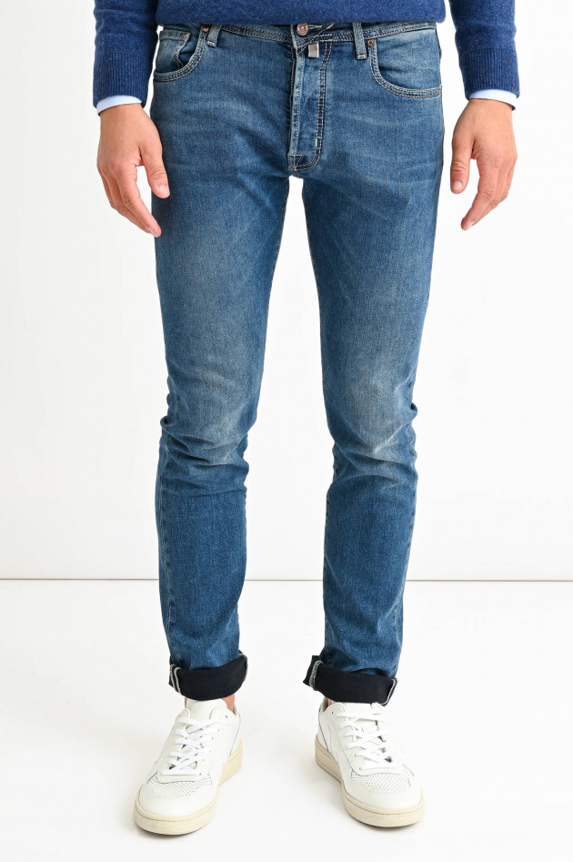 Jacob Cohën Jeans aus Baumwollstretch in Hellblau