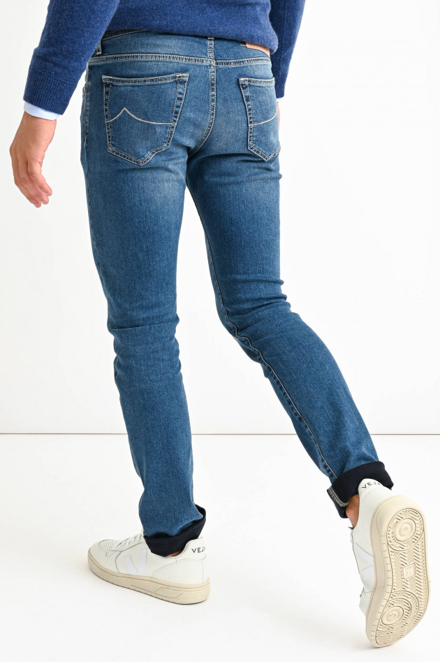 Jacob Cohën Jeans aus Baumwollstretch in Hellblau