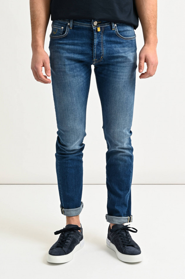 Jacob Cohën Slim Fit Jeans BARD S3623 in Mittelblau