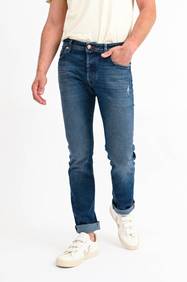 Jacob Cohën Slim Fit Jeans BARD in Mittelblau