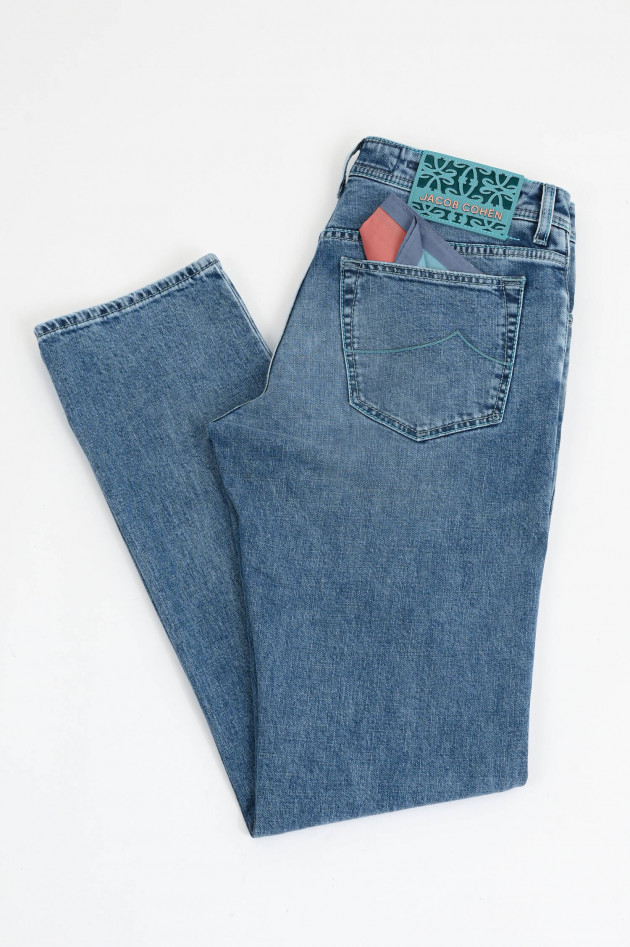 Jacob Cohën Slim Fit Jeans BARD S3736 in Mittelblau