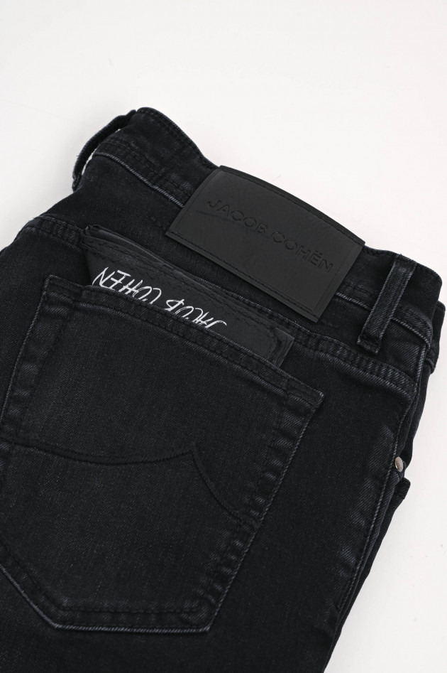 Jacob Cohën Slim Fit Jeans BARD mit Powerstretch in Schwarz