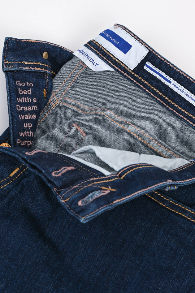 Jacob Cohën Slim Fit Jeans BARD in Dunkelblau