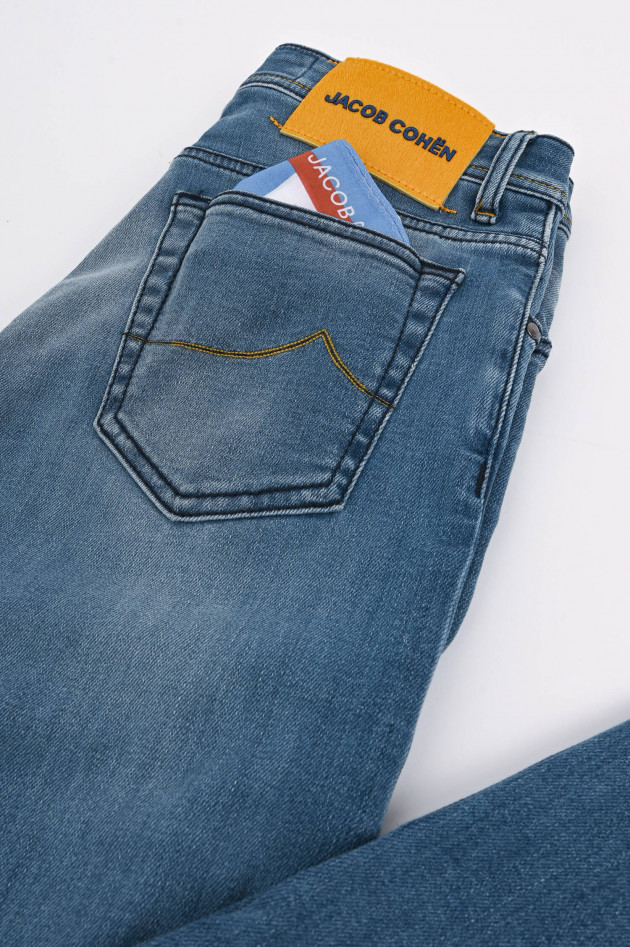 Jacob Cohën Slim Fit Jeans BARD in Mittelblau